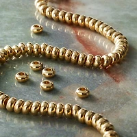 Metal Rondelle Beads