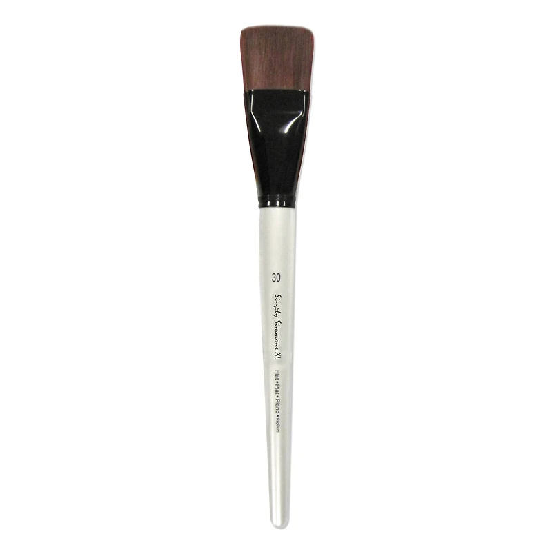 Simply Simmons XL Stiff Synthetic Flat Brush