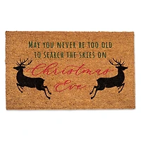 Look to the Skies on Christmas Eve 30" x 18" Door Mat