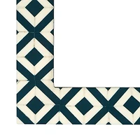 5" x 7" Blue & White Tile Tabletop Frame, Treasured Finds by Ashland®