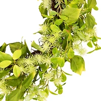 18" Jujube Floral & Foliage Spring Artificial Wreath