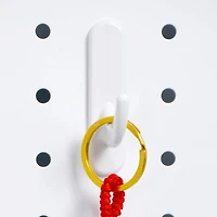 Short White Pegboard Hooks by Simply Tidy®, 5ct.