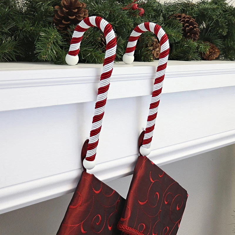 Haute Decor Large Candy Cane Stocking Holders, 2ct.