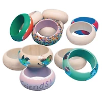S&S® Worldwide 2.5" Wood Bangle Bracelets, 12ct.