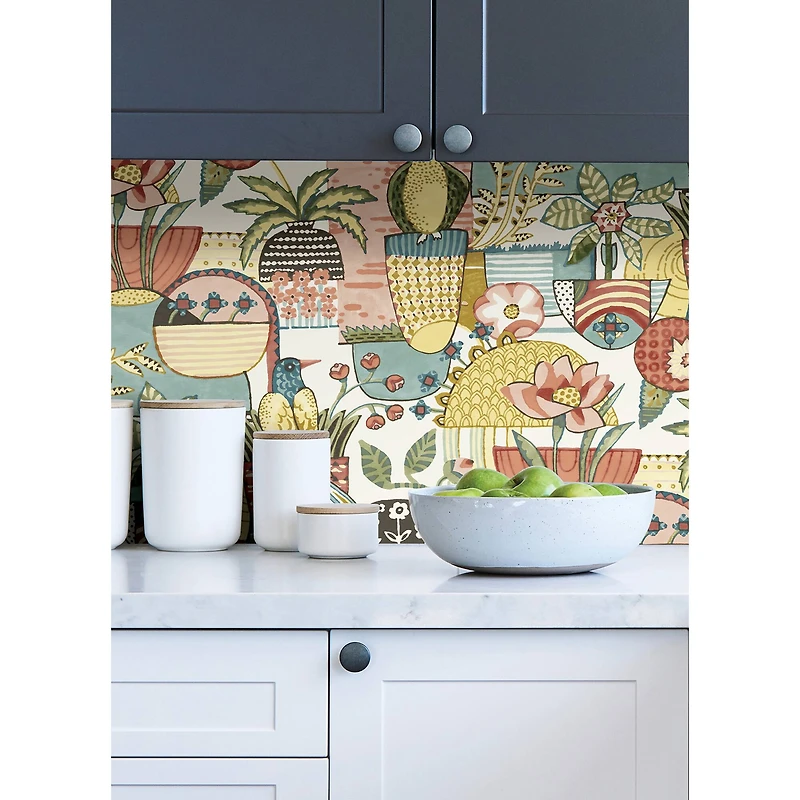 Caroline et Bettina Spice Avriel Peel & Stick Wallpaper