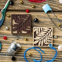 Wonderland Crafts Leaf Magnetic Double Sided Needle Holder