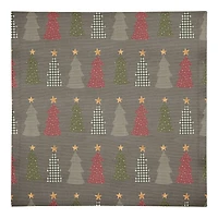 Gray Tree Pattern Cotton Twill Napkin
