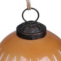 3" Light Brown Gingerbread Forest Glass Ball Ornament by Ashland®