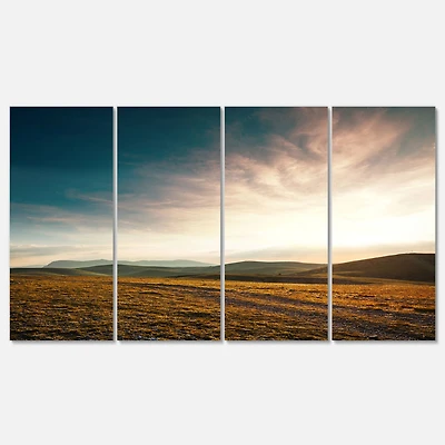 Designart - Pathway over Mountains At Sunset