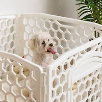 Iris® 4-White Panel Pet Playpen