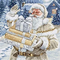 Luca-S Santa & Presents Counted Cross Stitch Kit