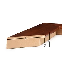 Frame USA Honey Wide Brown Single Image Picture Frame with Mat