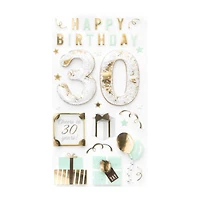30th Birthday Dimensional Stickers by Recollections™