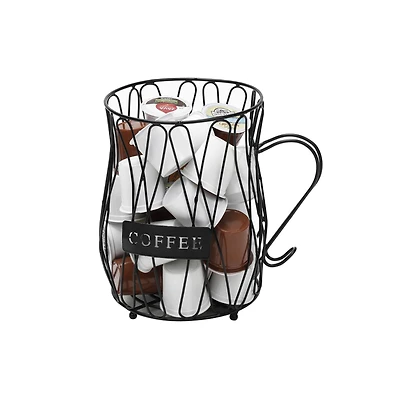 Mind Reader Matte Black Single Serve Coffee Pod Storage