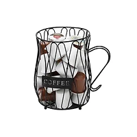 Mind Reader Matte Black Single Serve Coffee Pod Storage