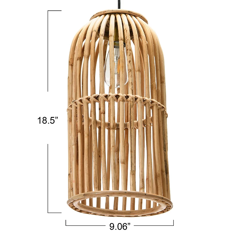 Hello Honey® Woven Bamboo Ceiling Light