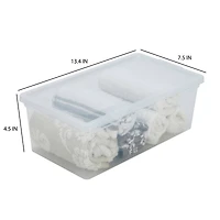 Simplify Clear Stackable Storage Bins with Lids