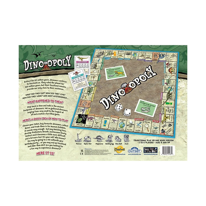 Dino-Opoly Board Game