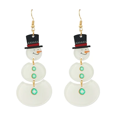 Snowman Dangling Earrings by Celebrate It™
