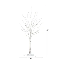 4ft. Pre-Lit White Birch Artificial Christmas Tree