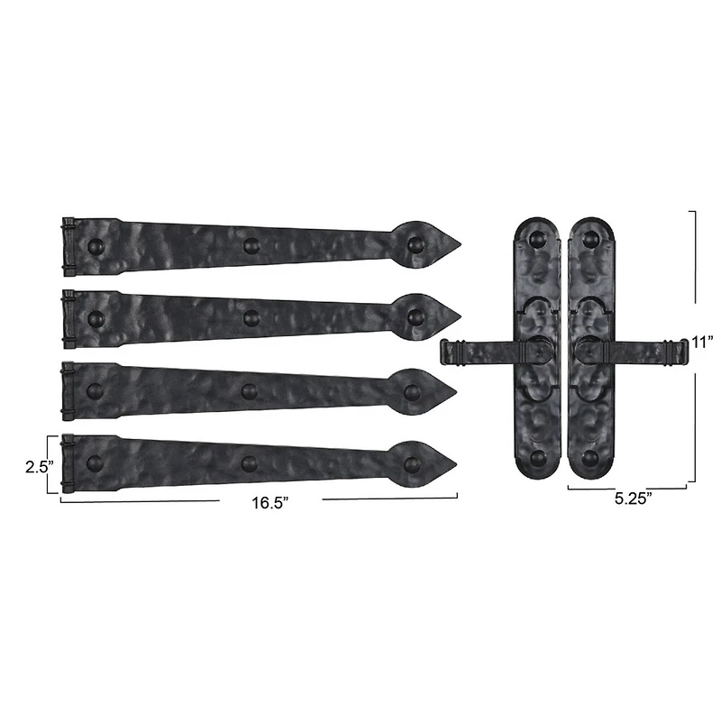 Household Essentials Black Carriage House Garage Door Magnet Set