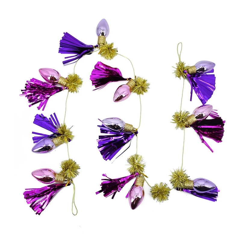 6ft. Pink & Purple Light Bulbs Garland by Ashland®