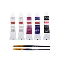 5" x 5" Skull in Web Canvas Painting Kit by Craft Smart®