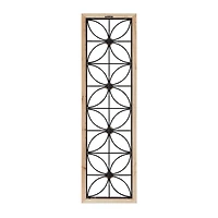 Black Metal Farmhouse Wall Decor, 15" x 1" x 50"