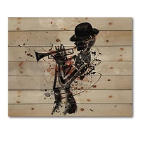 Designart - Woman Playing Jazz Trumpet