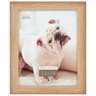 Home 11" x 14" White & Natural Picture Frame by Studio Décor®