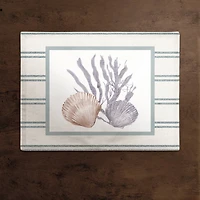 Scallop and Olive Shell 14" x 18" Cotton Twill Placemat