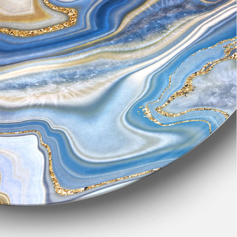 Designart - Ocean Blue Golden Jasper Agate II