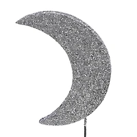 10.5" Silver Glitter Moon Pick by Ashland®