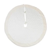 DII® Cream Diamond Quilted Holiday Tree Skirt