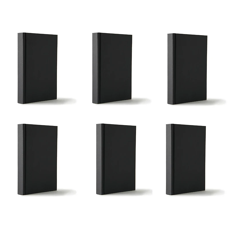 6 Pack: 5.5" x 8" Black Sketchbook by Artist's Loft™