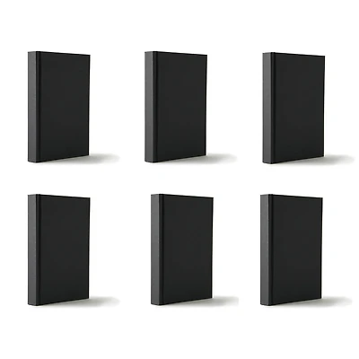 6 Pack: 5.5" x 8" Black Sketchbook by Artist's Loft™