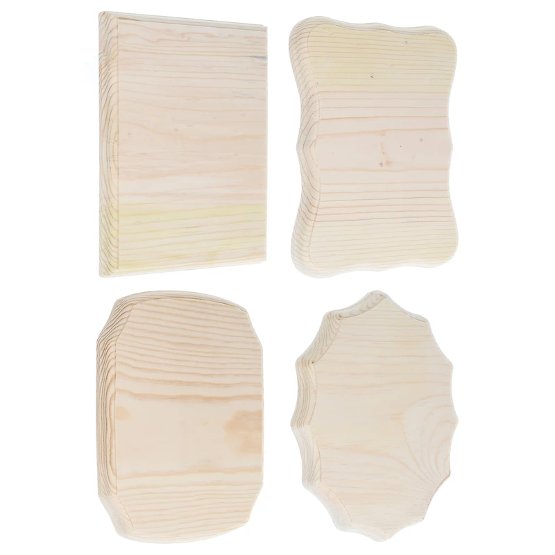 Good Wood by Leisure Arts 7" x 9" Mixed Wood Plaques, 48ct.