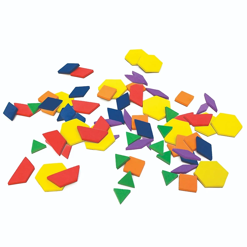 Junior Learning® Rainbow Pattern Blocks Magnetic Activities Learning Set