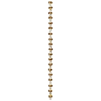 12 Pack: Amber Rhinestone Studded Rondel Beads, 6mm by Bead Landing™