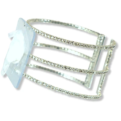 Jam Paper Triple Crown Flower Bracelet