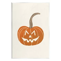 Stupell Industries Casual Jack-o-Lantern Smile Wall Plaque Art