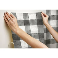 RoomMates Buffalo Plaid Peel & Stick Wallpaper