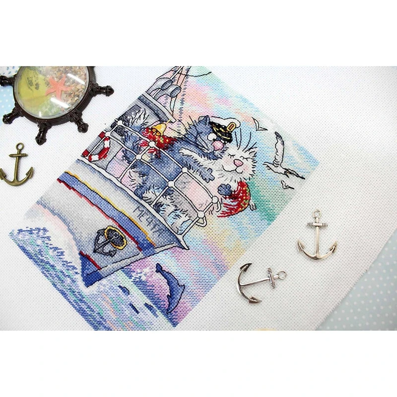 MP Studia Sea Of Love Cross Stitch Kit