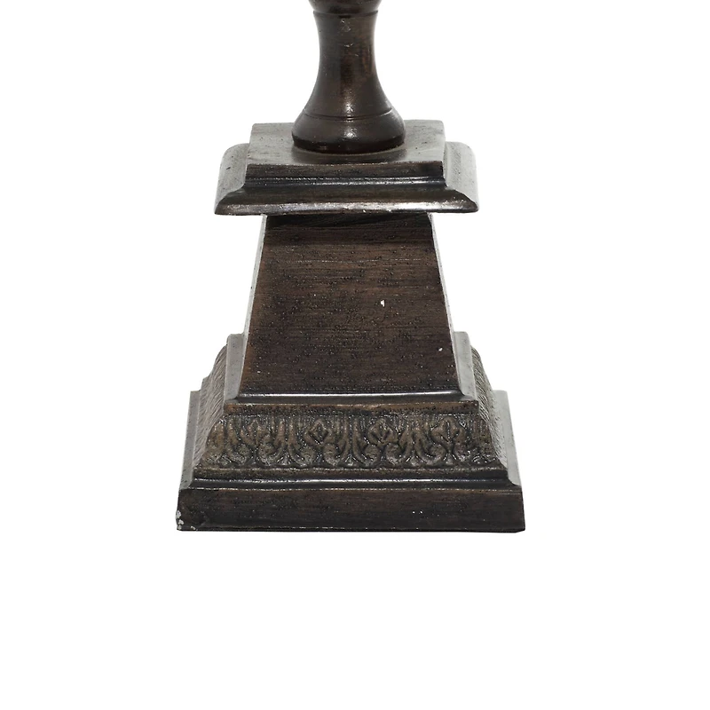 12" Brown Aluminum Industrial Globe