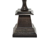 12" Brown Aluminum Industrial Globe