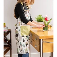 DII® Urban Oasis Cactus Print Chef Apron