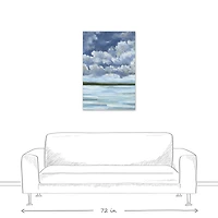 Calm Beach Coast 24" x 36" Canvas Wall Art