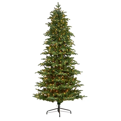 8ft. Pre-Lit South Carolina Fir Artificial Christmas Tree, Clear LED Lights