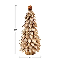 Hello Honey® 19" Natural Buri Leaf Loop Tree with Pod Decorative Tree Topper