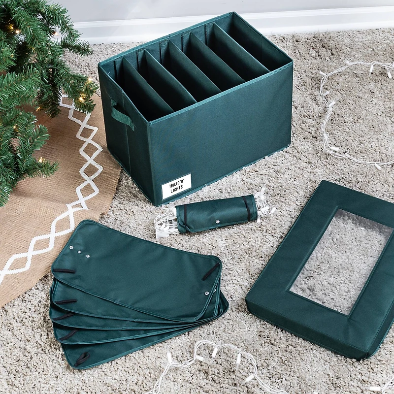 Honey Can Do Green Holiday Light Storage Box